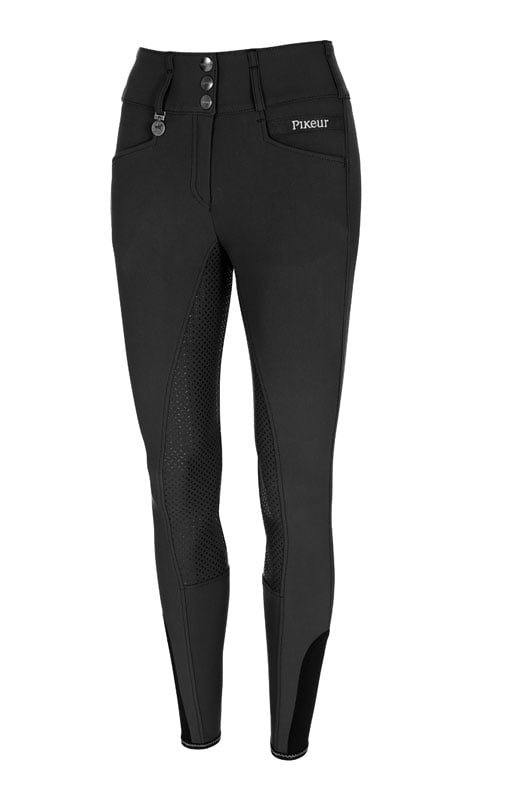 Breeches Quur Softshell 2301 Full Grip Black - Epplejeck