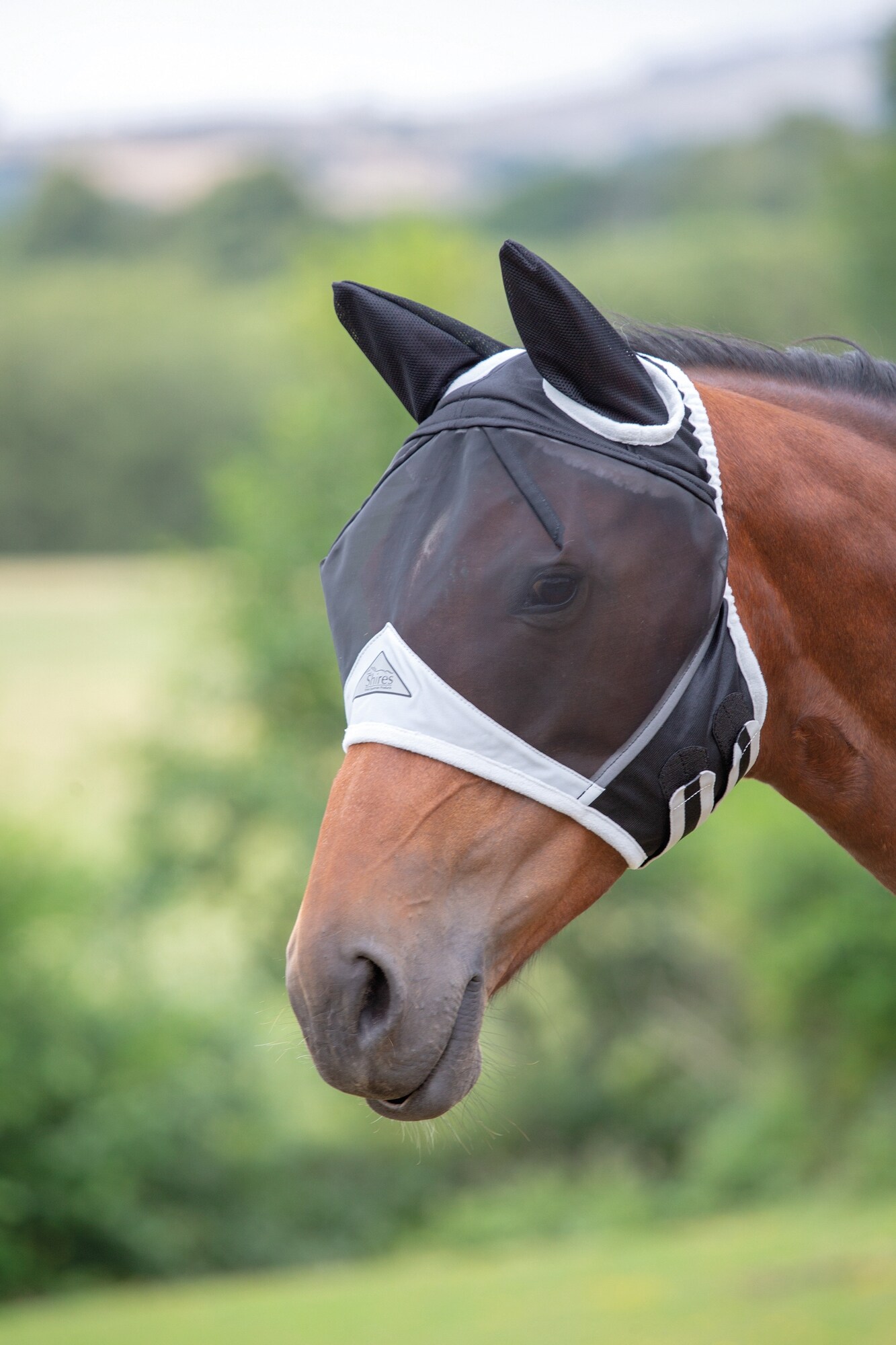 Fly Guard Fine Mesh Horse Fly Mask with Ear Holes