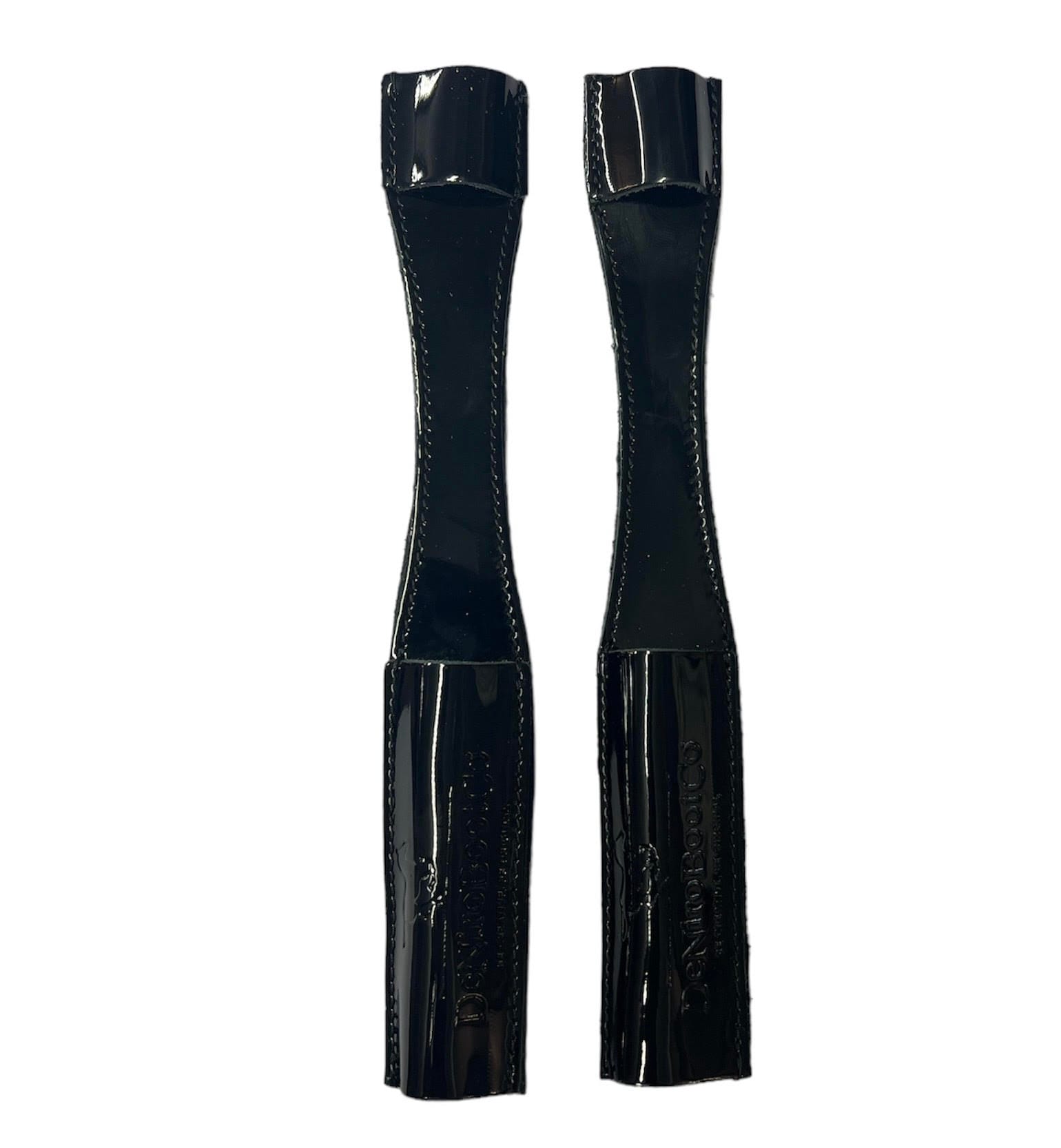 Leather Spur Covers - Brushed Black