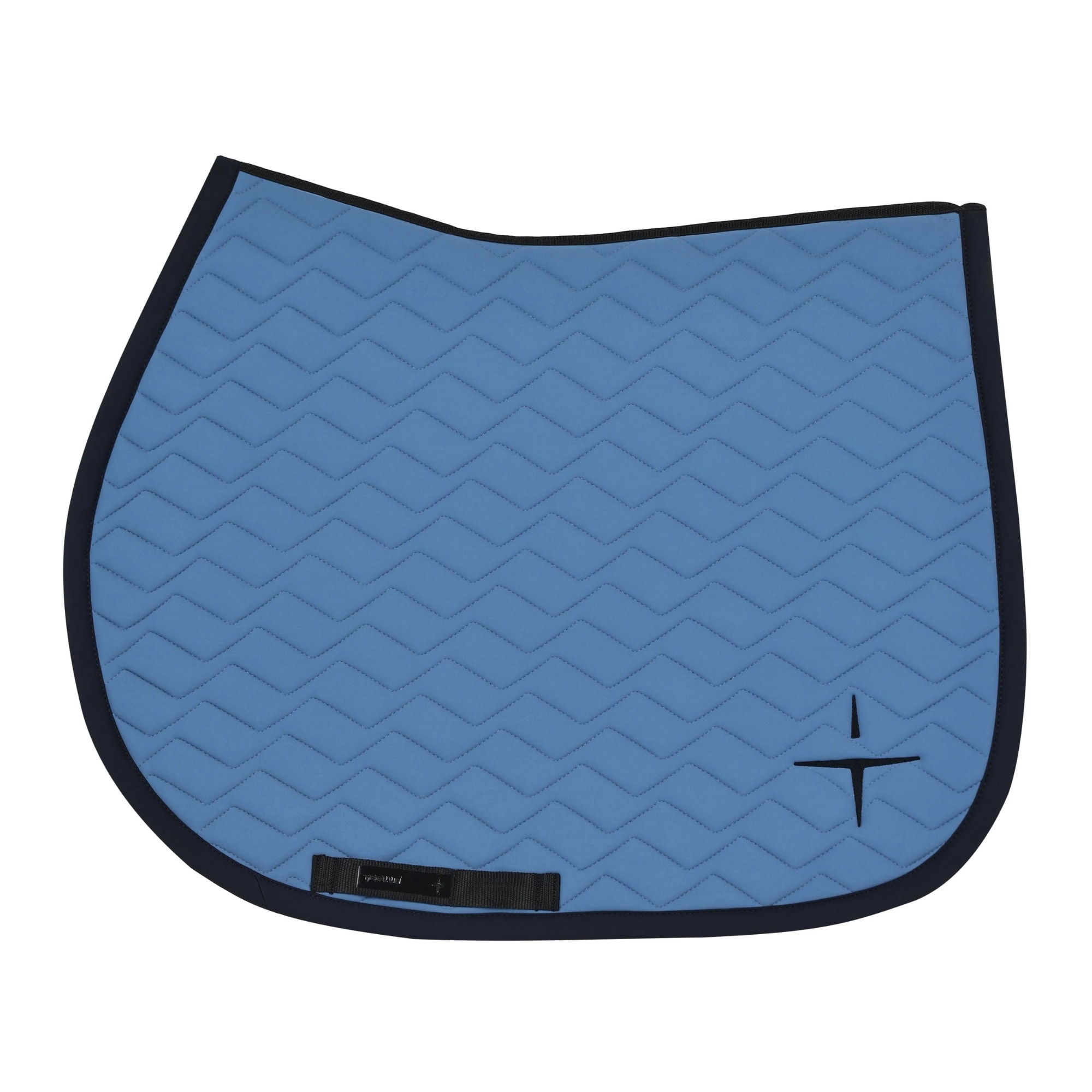 Shevron Jumping Saddle Pad - Blue Fog