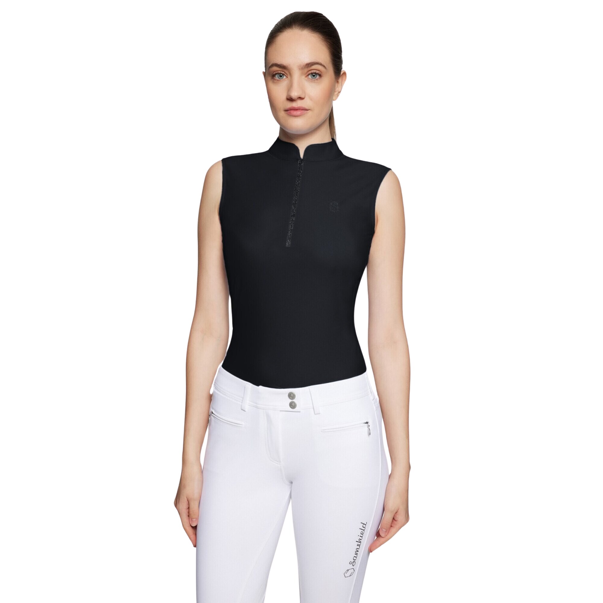 Bruna Sleeveless Training Top - Black