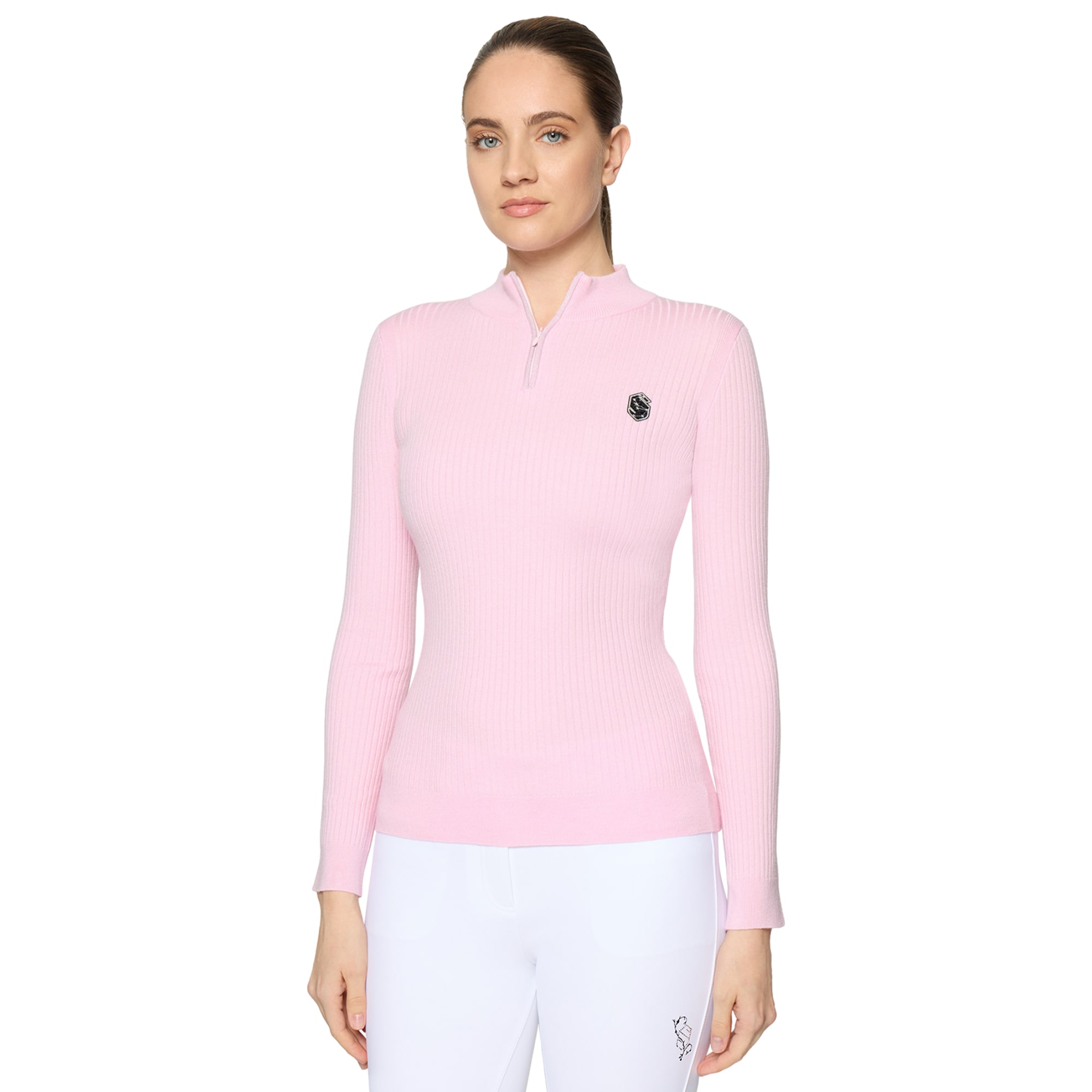 Lidia Ribbed Pullover - Cosmic Pink