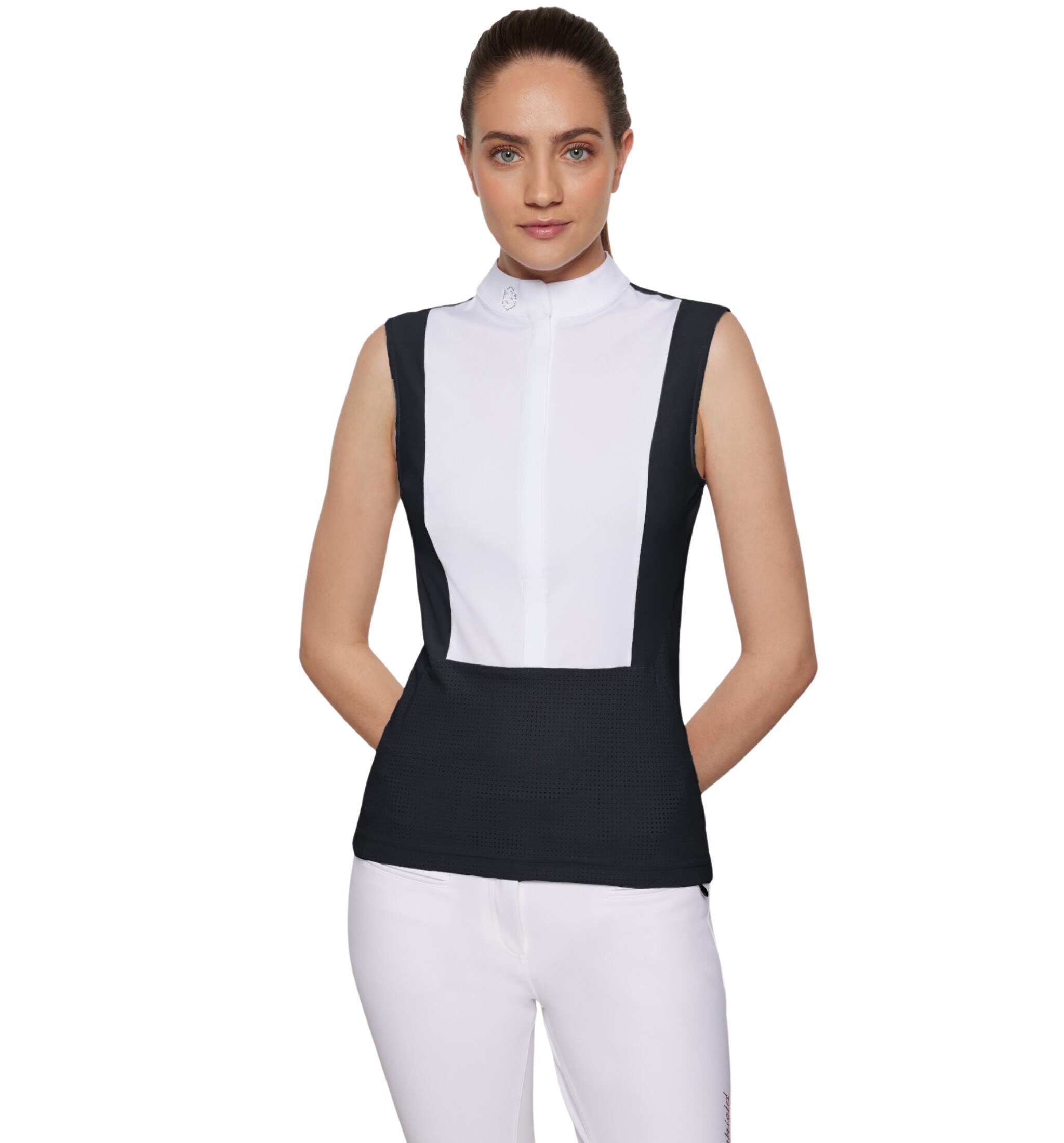 Yasmina Sleeveless Competition Shirt - Black