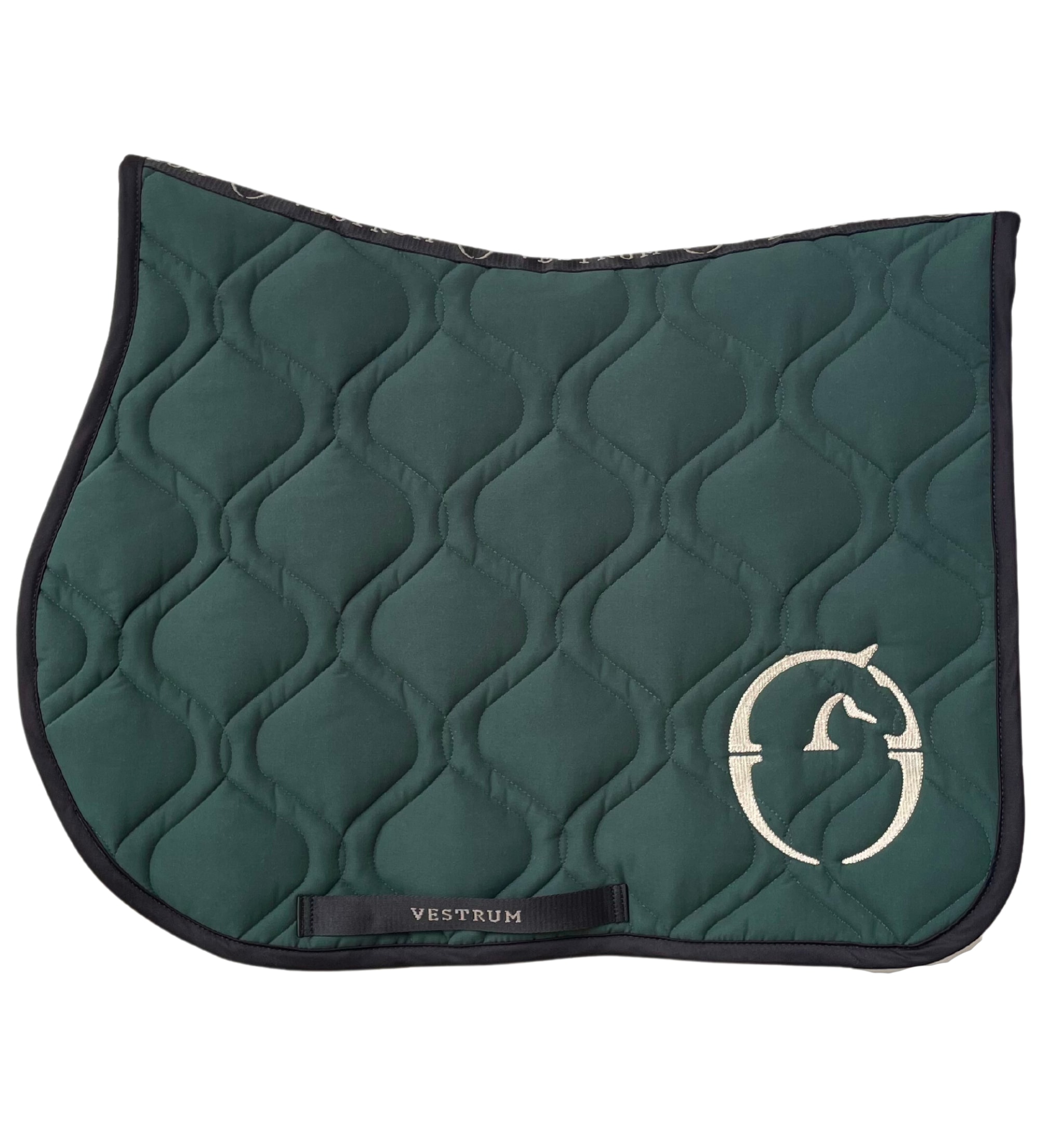 Capville jumping saddle pad - Oliv/beige