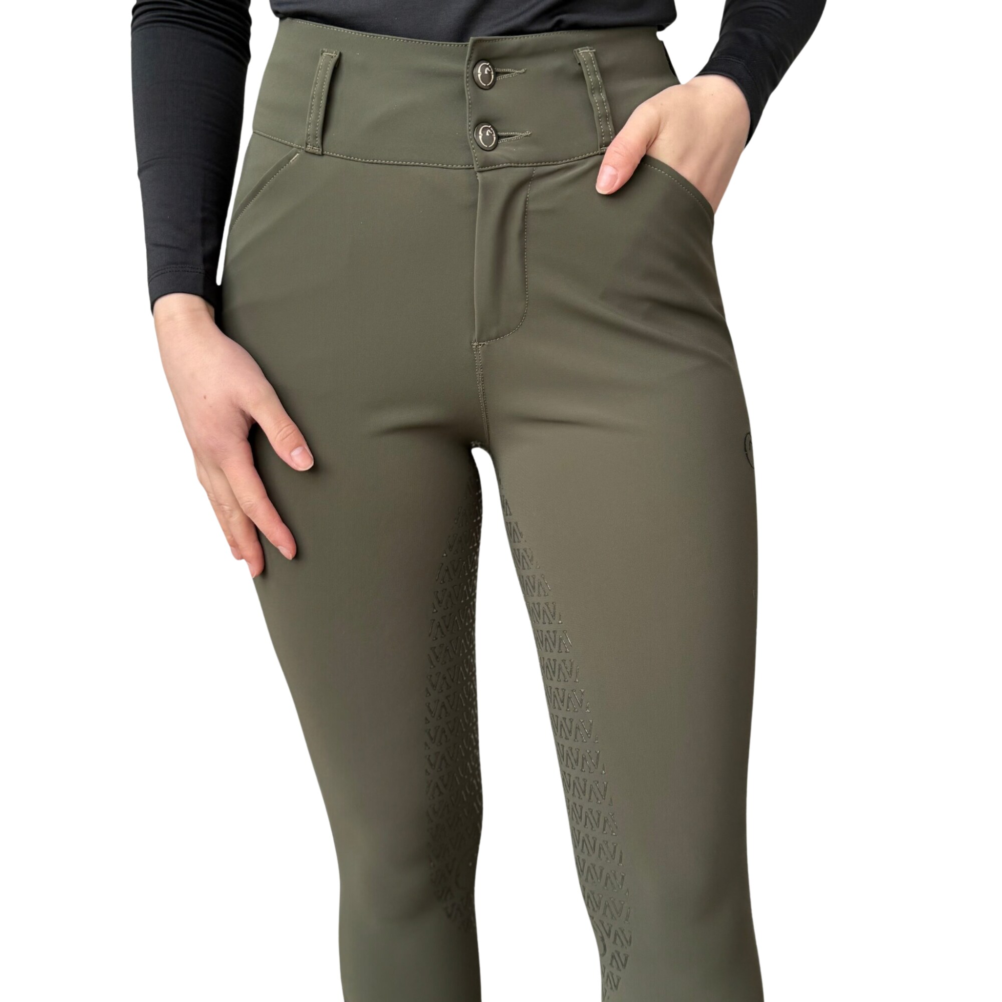 Breeches Molveno TK Full Grip - Olive